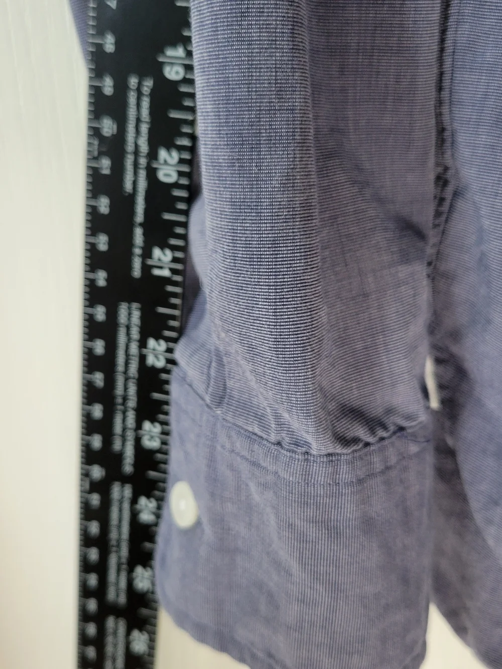 J.Crew Men's Long Sleeve Button Down Shirt - Blue Crosshatch, Size Medium M